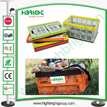 Plastic Foldable Storage Container Box for Fruits